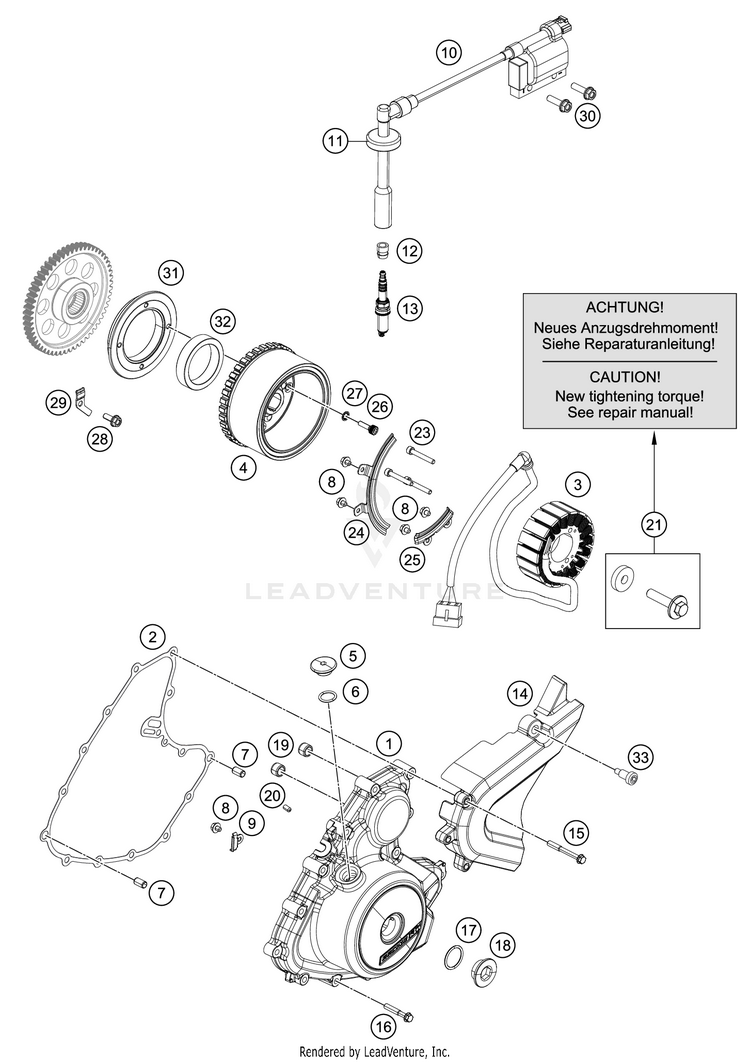 Ignition System 390 RC CUP Engine - 2016 Schematic