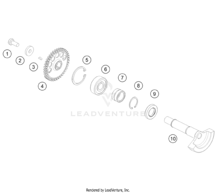 Balancer Shaft 300 XC-W Factory Edition ENGINE - 2025 Schematic