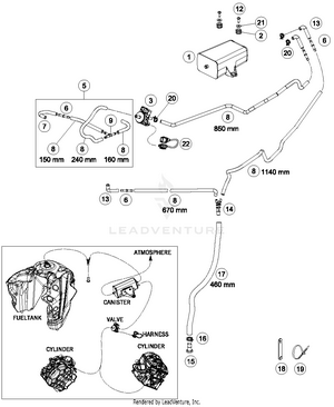 Evaporative Canister Schematic