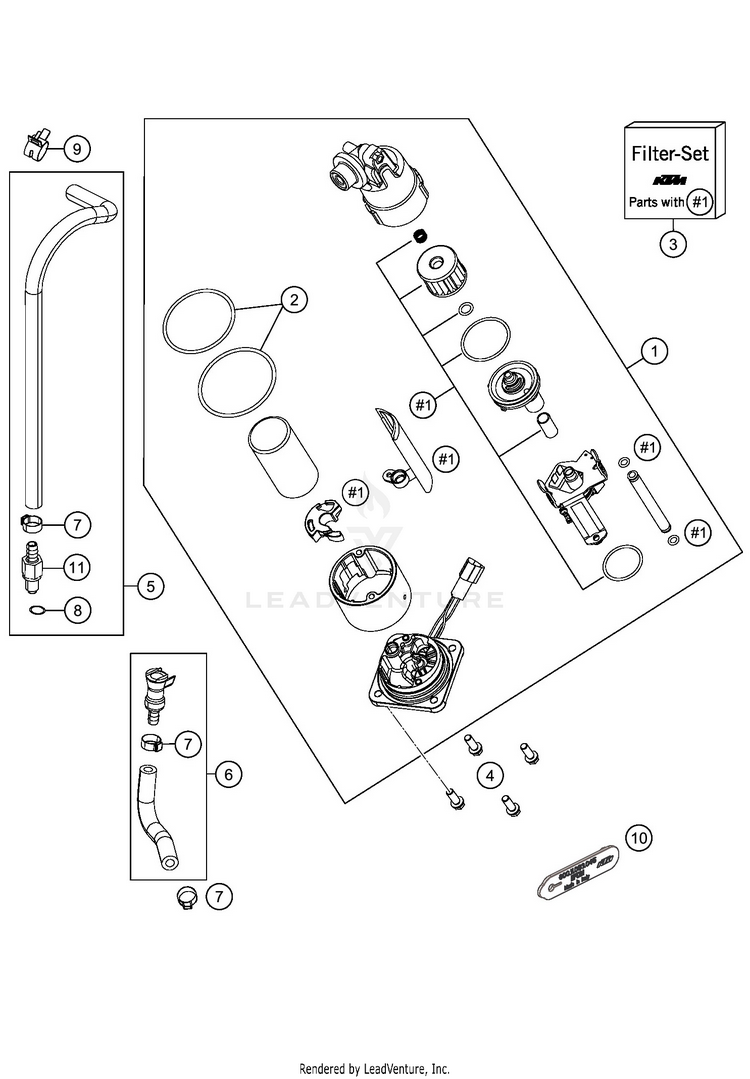 Fuel Pump 1290 SUPER ADVENTURE S ORANGE CHASSIS - 2020 Schematic