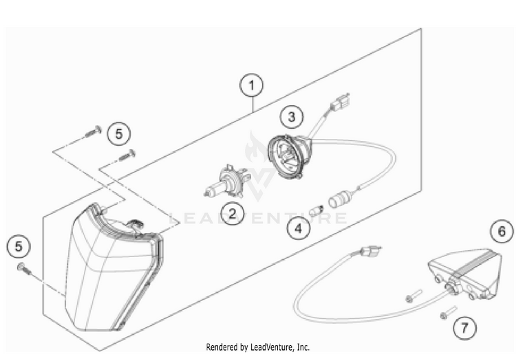 Lighting System 150 XC-W TPI US CHASSIS - 2022 Schematic