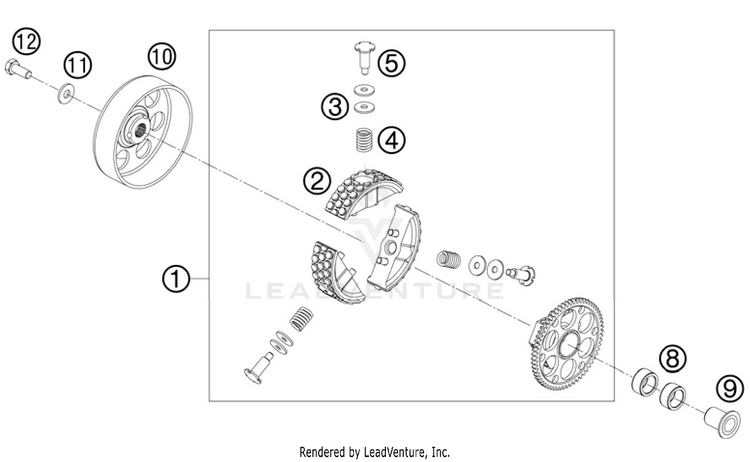 Clutch 50 SX Mini Engine - 2011 Schematic
