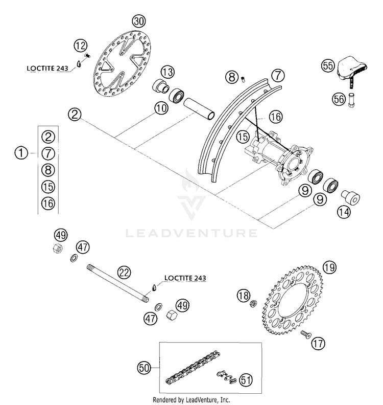 Rear Wheel Schematic