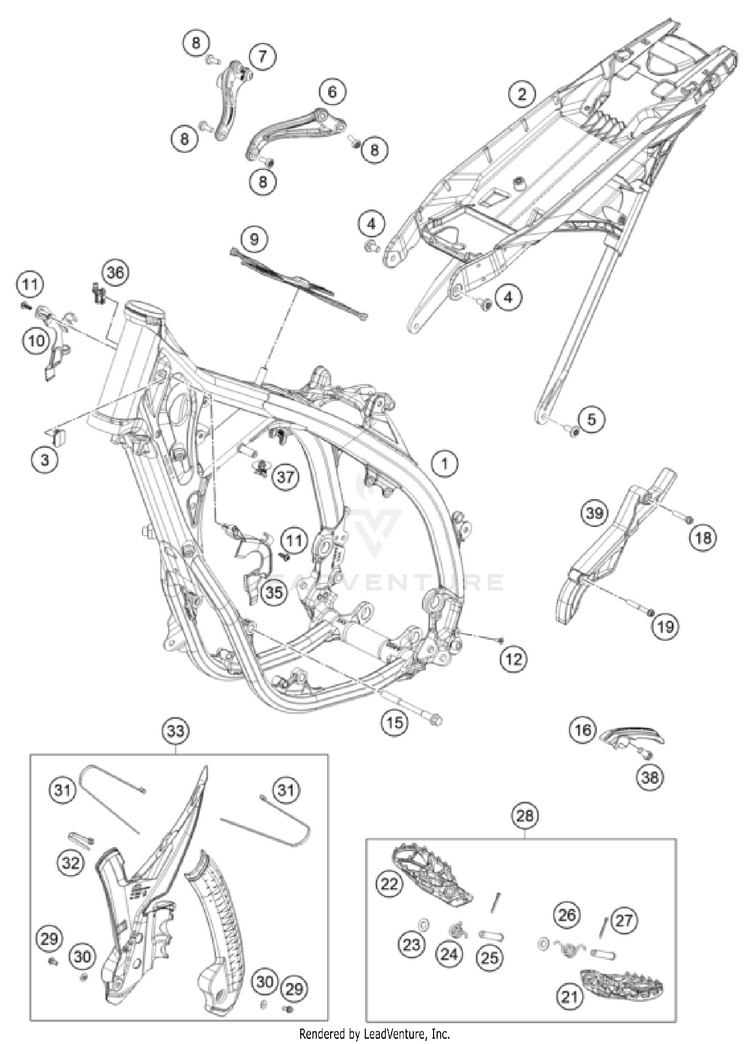 Frame 150 XC-W US CHASSIS - 2024 Schematic