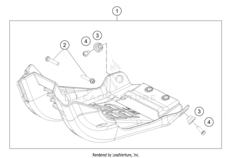 Motorschutz 300 XC-W FACTORY EDITION CHASSIS - 2025 Schematic