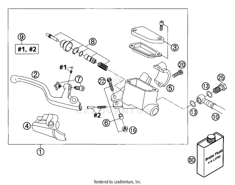 Hand Brake Cylinder Formula Schematic