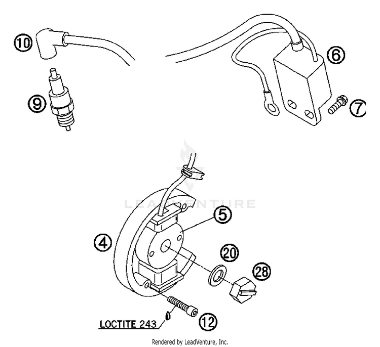 Ignition System 50 SX Engine - 2007 Schematic
