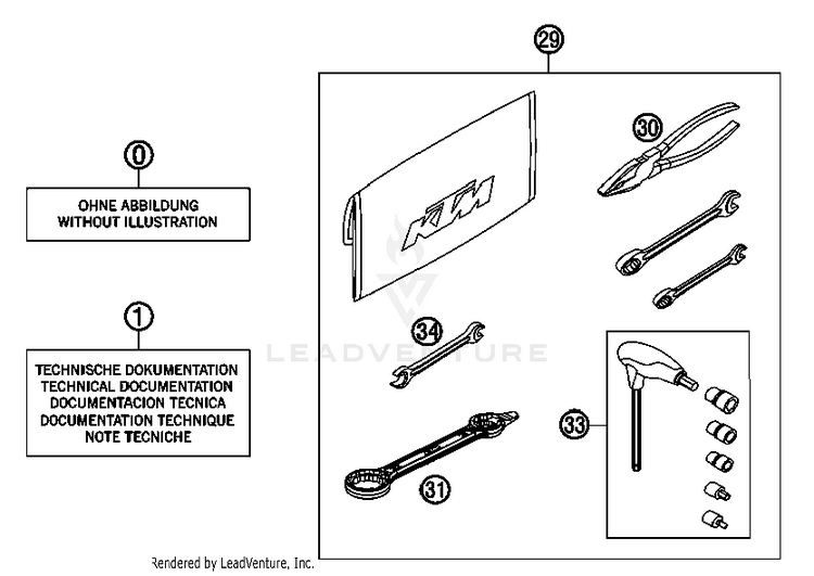 Accessories Kit 350 EXC-F USA Chassis - 2013 Schematic