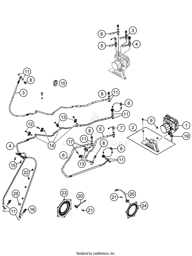 Antiblock System Abs 1290 SUPER ADVENTURE S ORANGE CHASSIS - 2020 Schematic