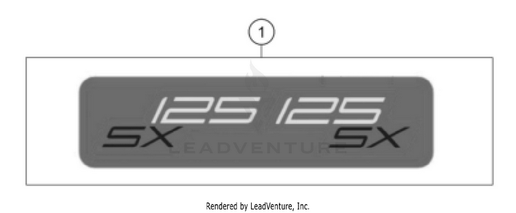 Decal 125 SX CHASSIS - 2026 Schematic