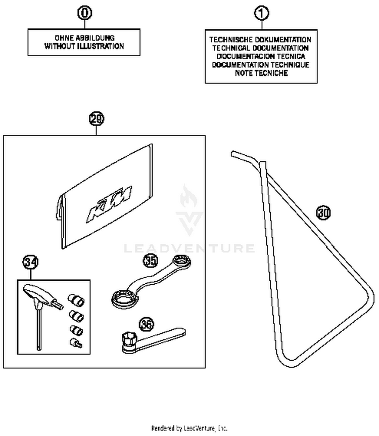 Accessories Kit 65 SX CHASSIS - 2017 Schematic