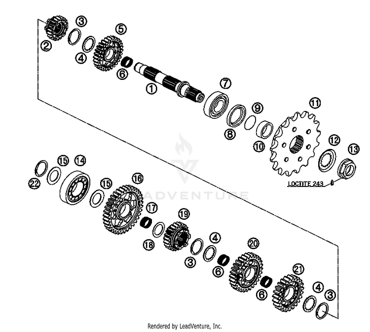 Transmission Ii - Countershaft 690 LC4 Engine - 2007 Schematic
