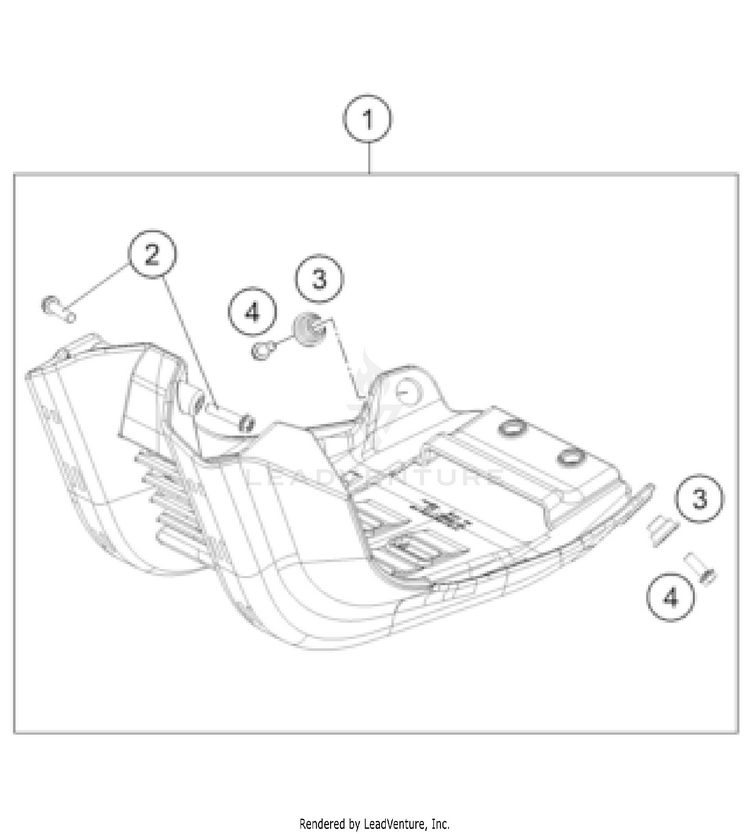 Engine Guard 350 SX-F CHASSIS - 2023 Schematic