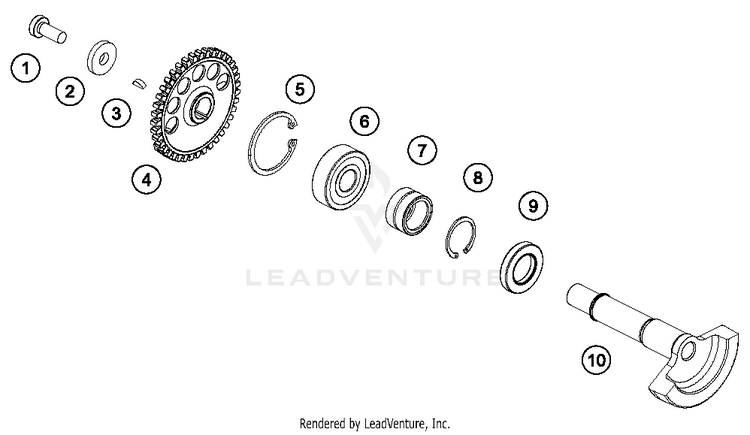 Balancer Shaft 250 SX ENGINE - 2017 Schematic