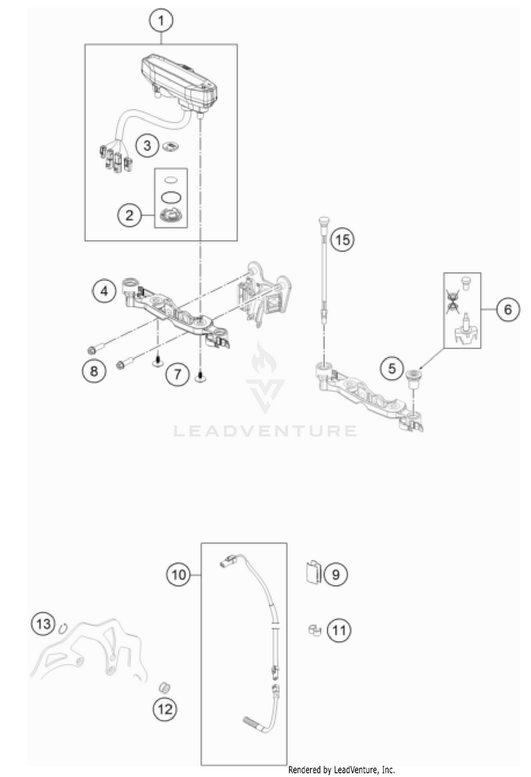Instruments / Lock System 150 XC-W CHASSIS - 2023 Schematic