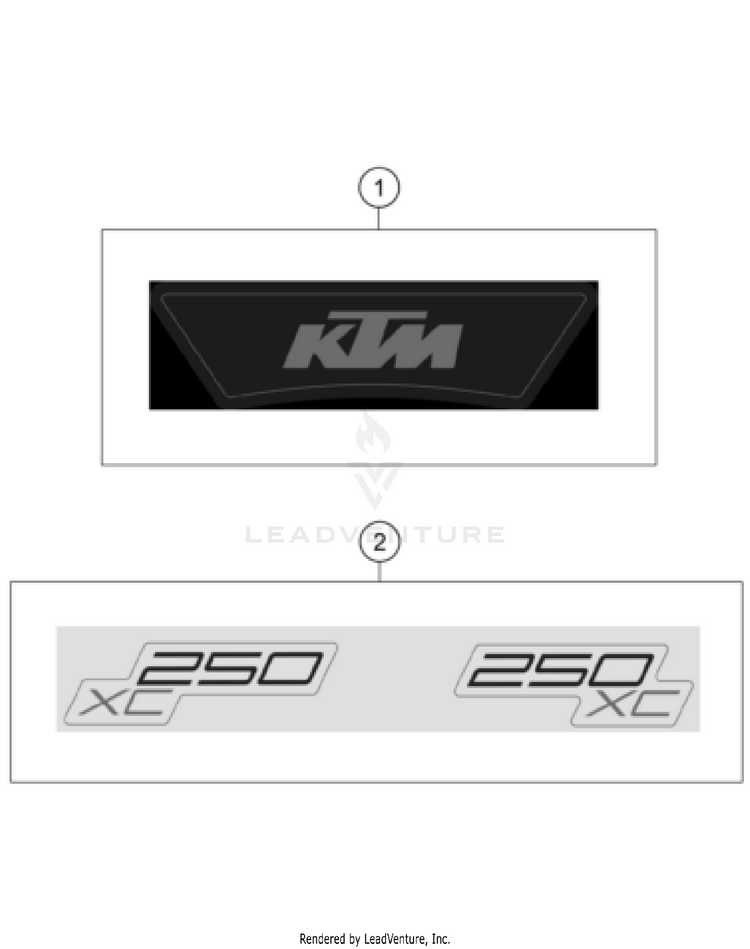 Decal 250 XC CHASSIS - 2024 Schematic