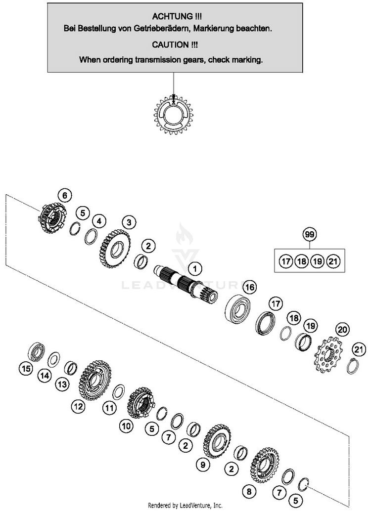 Transmission Ii - Countershaft 150 SX Engine - 2016 Schematic