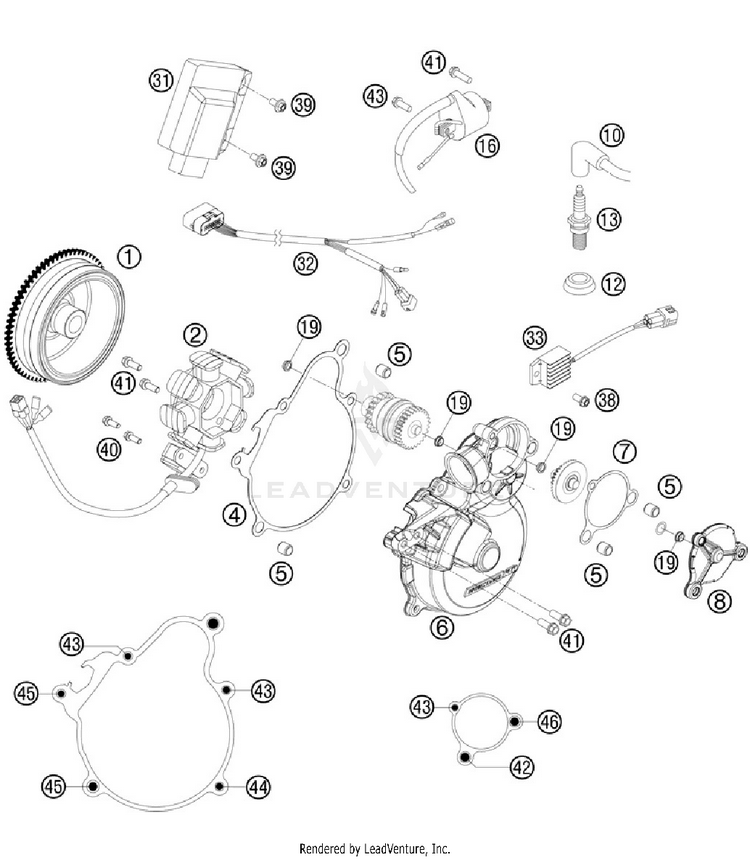 Ignition System 250 XC Engine - 2012 Schematic