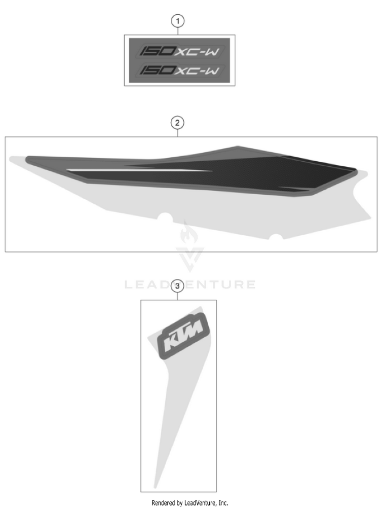 Decal 150 XC-W TPI US CHASSIS - 2022 Schematic