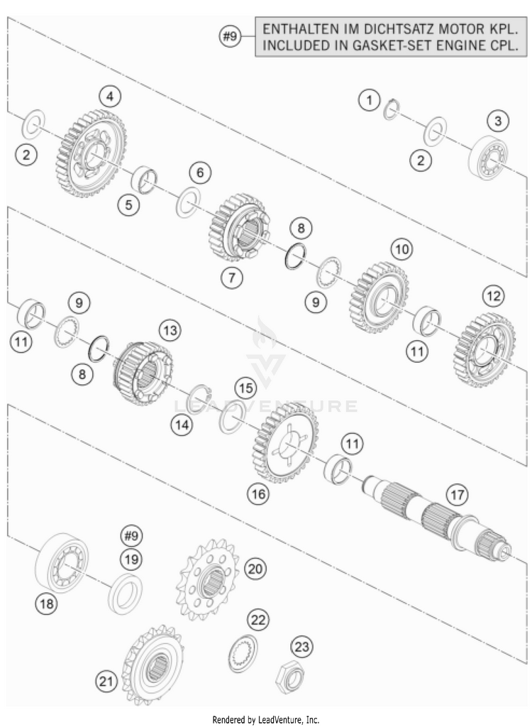 Transmission Ii - Countershaft Schematic