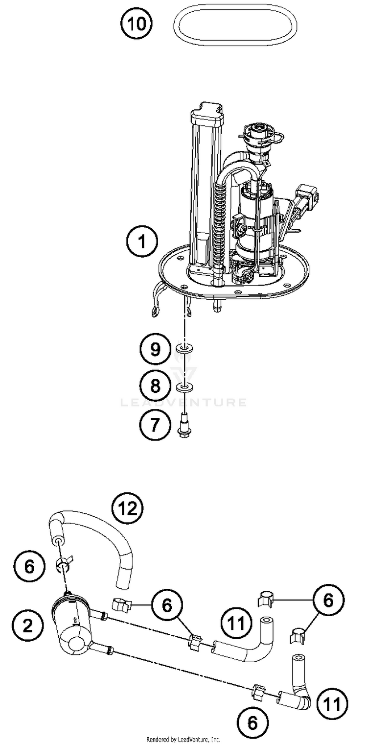 Fuel Pump RC 390 WHITE Chassis - 2015 Schematic