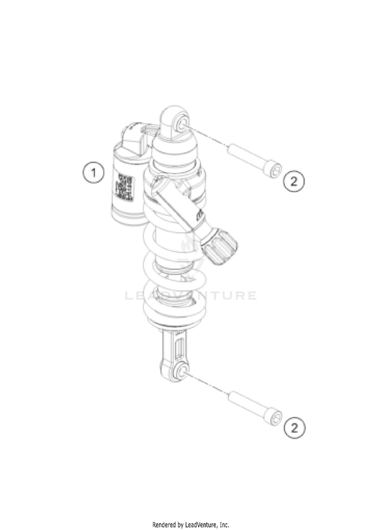 Shock Absorber 1290 SUPER ADVENTURE R OT US CHASSIS - 2022 Schematic