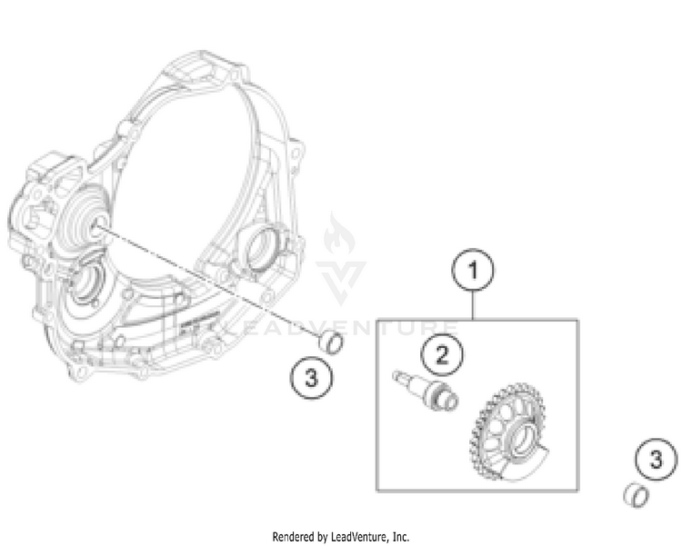 Balancer Shaft 450 SX-F / XC-F ENGINE - 2024 Schematic