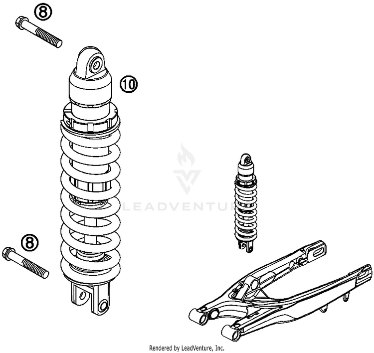Monoshock 505 SX-F Chassis - 2008 Schematic