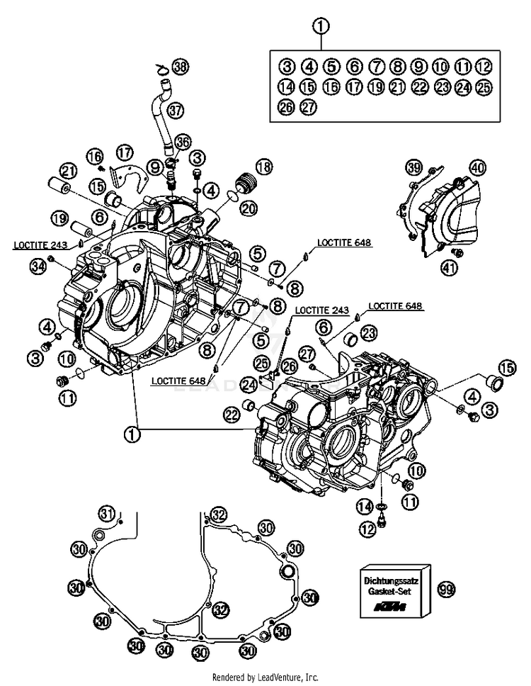 Engine Case 690 LC4 Engine - 2007 Schematic