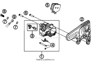 Brake Caliper Rear Schematic