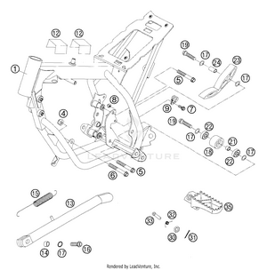 Frame - Side Stand Schematic