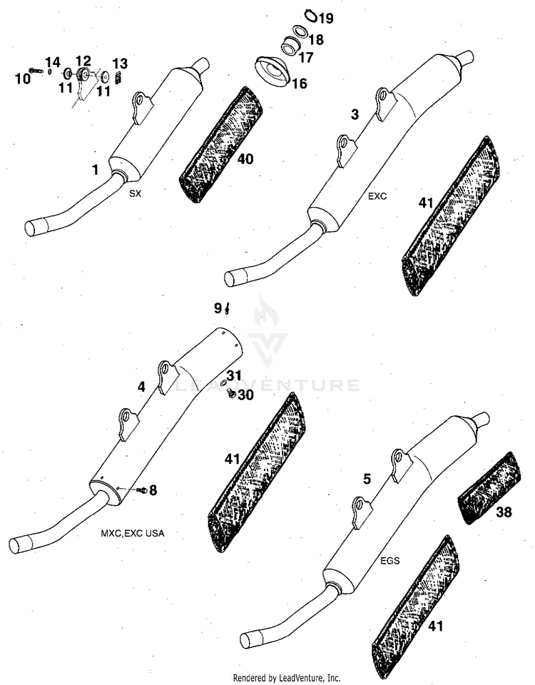 Silencer 360 MXC Chassis - 1997 Schematic
