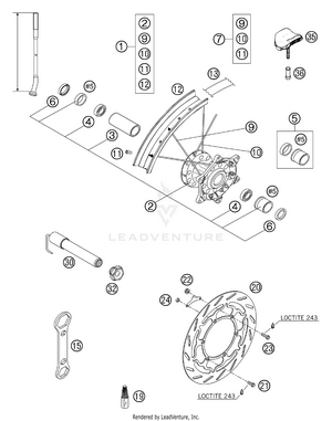 Front Wheel Schematic