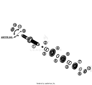 Transmission I - Main Shaft Schematic