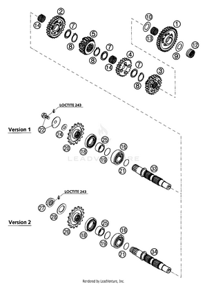 Transmission Ii - Countershaft Schematic