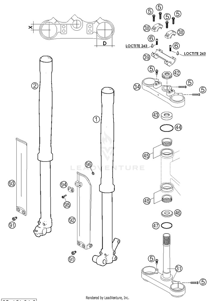Front Fork Marzocchi Usd 35 Schematic