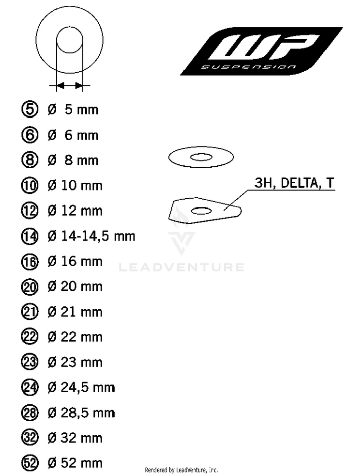 Wp Shims For Setting 150 XC USA Chassis - 2013 Schematic
