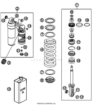 Monoshock Disassembled Schematic