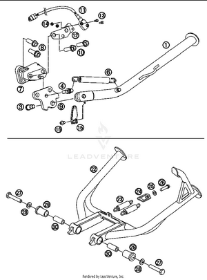 Side - Center Stand Schematic