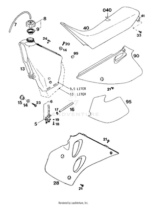 Tank, Seat, S.covers Schematic
