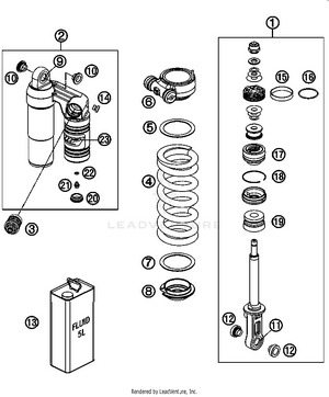 Monoshock Disassembled Schematic