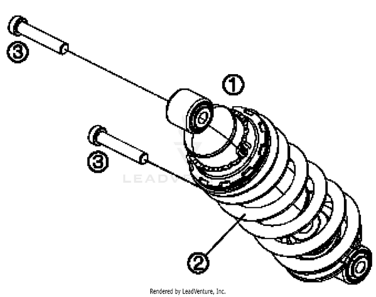 Shock Absorber 690 DUKE ORANGE CHASSIS - 2017 Schematic