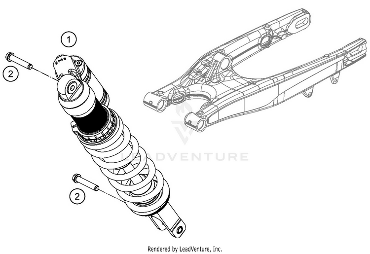 Shock Absorber 450 EXC-F SIX DAYS CHASSIS - 2019 Schematic