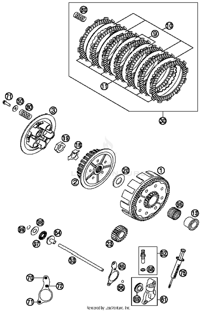 Clutch 150 XC Engine - 2014 Schematic