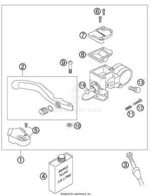 Hand Brake Cylinder Schematic