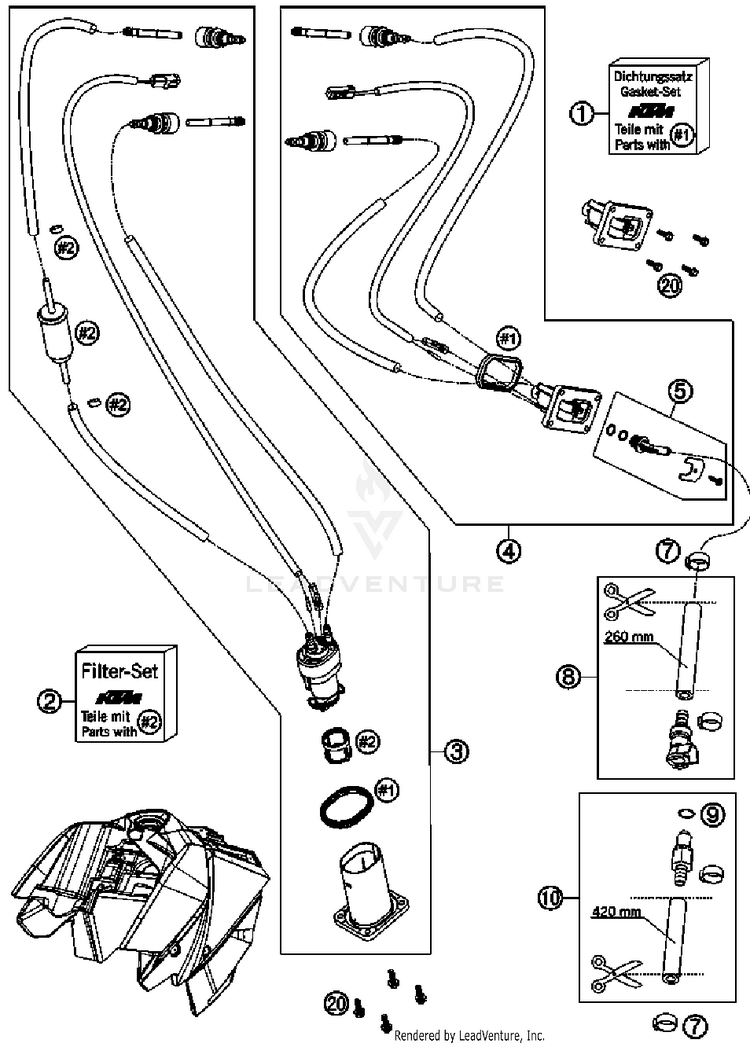 Fuel Pump 690 Duke Chassis - 2008 Schematic