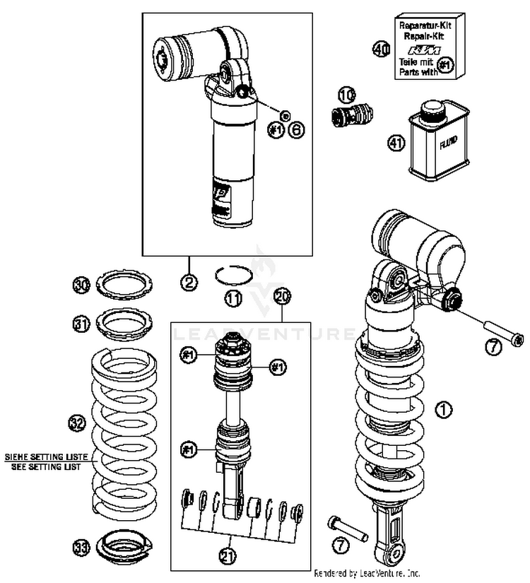 Monoshock 690 ENDURO R Chassis - 2016 Schematic