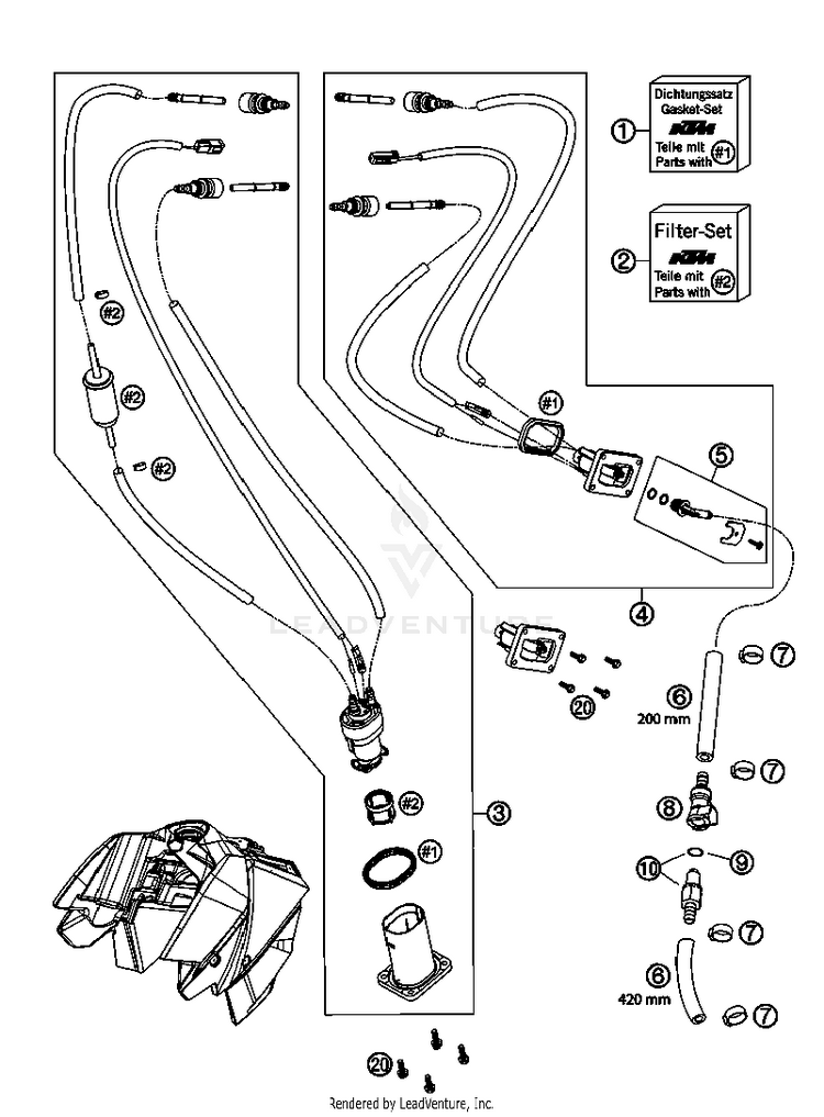 Fuel Pump 690 Supermoto Orange Chassis - 2007 Schematic