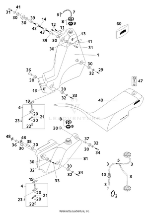 Tank, Seat, Additional Tanks Schematic