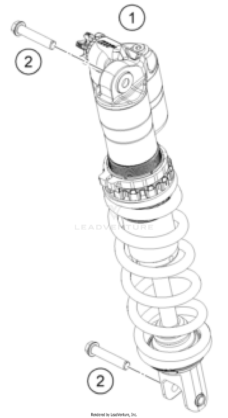 Shock Absorber 300 XC CHASSIS - 2025 Schematic